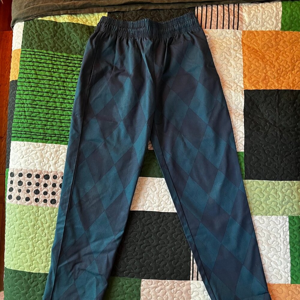 Cookman Chef Pants in Argyle Navy